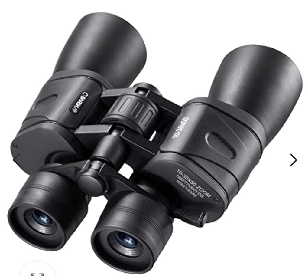 BINOCULAR BARSKA 10-30X50 ZOOM GLADIATOR -RUBY LENS CLAM
