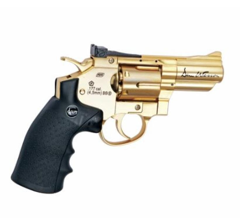 REVOLVER ASG GNB CO2 DAN WESSON 2.5PL GOLD 4.5 MM BBS