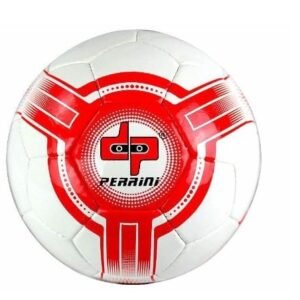 FUTSAL BALL PERRINI SIZE 4 WHITE RED LOW BOUNCE
