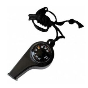 ROTHCO WHISTLE W/COMPASS & THERMOMETER