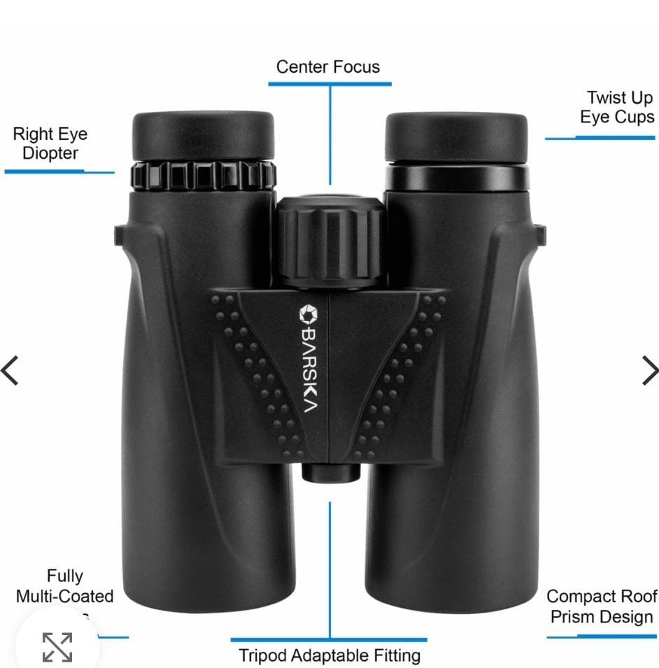 BINOCULAR BARSKA 10X42 WATERPROOF BLACKHAWK