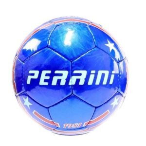 SOCCER BALL PERRINI SIZE5 WHITE & BLUE COLOR